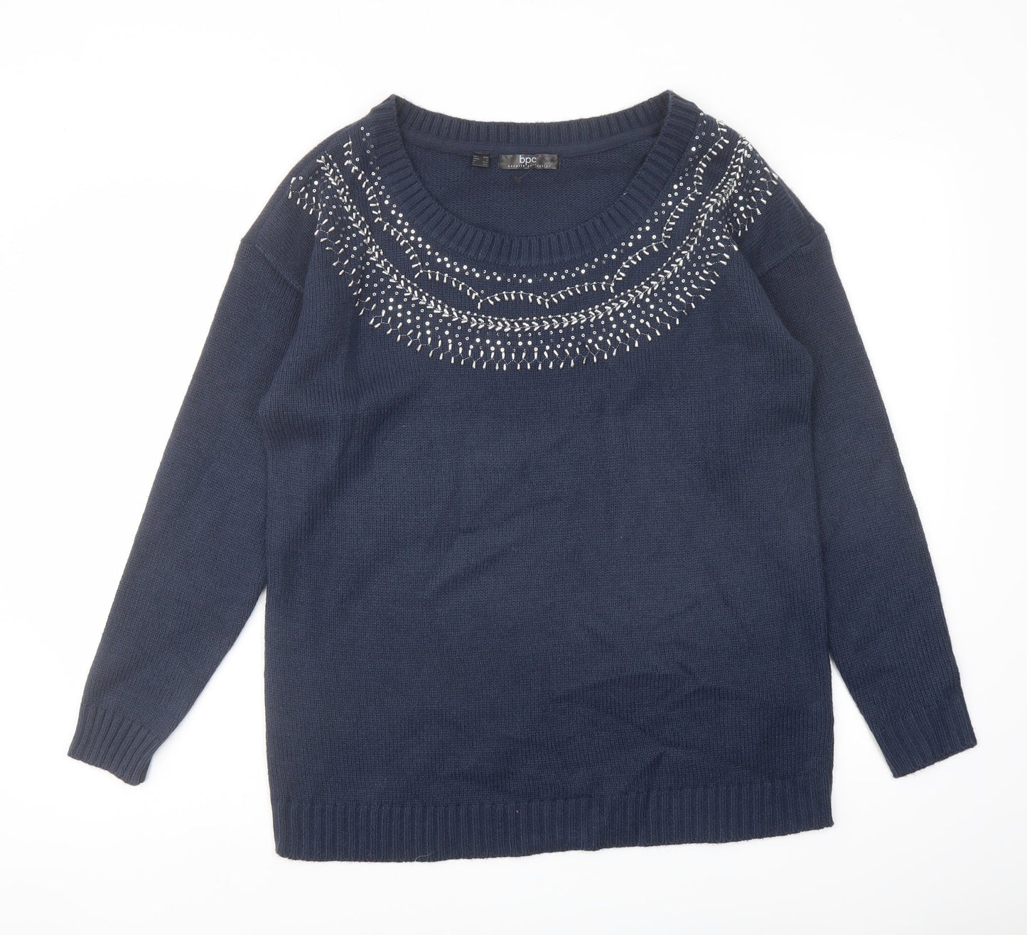 Womens UK Size M bpc Blue Pullover Jumper