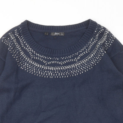 Womens UK Size M bpc Blue Pullover Jumper