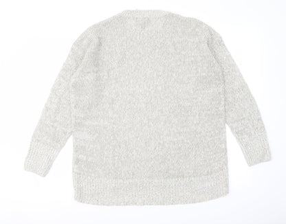 Womens UK Size M New Look Grey Pullover Jumper
