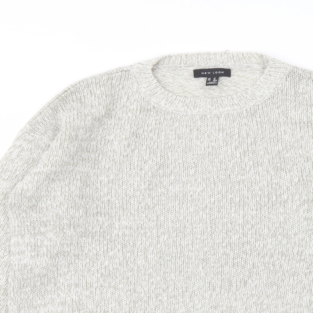 Womens UK Size M New Look Grey Pullover Jumper