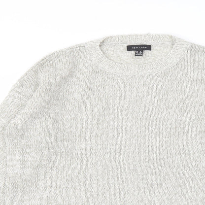 Womens UK Size M New Look Grey Pullover Jumper
