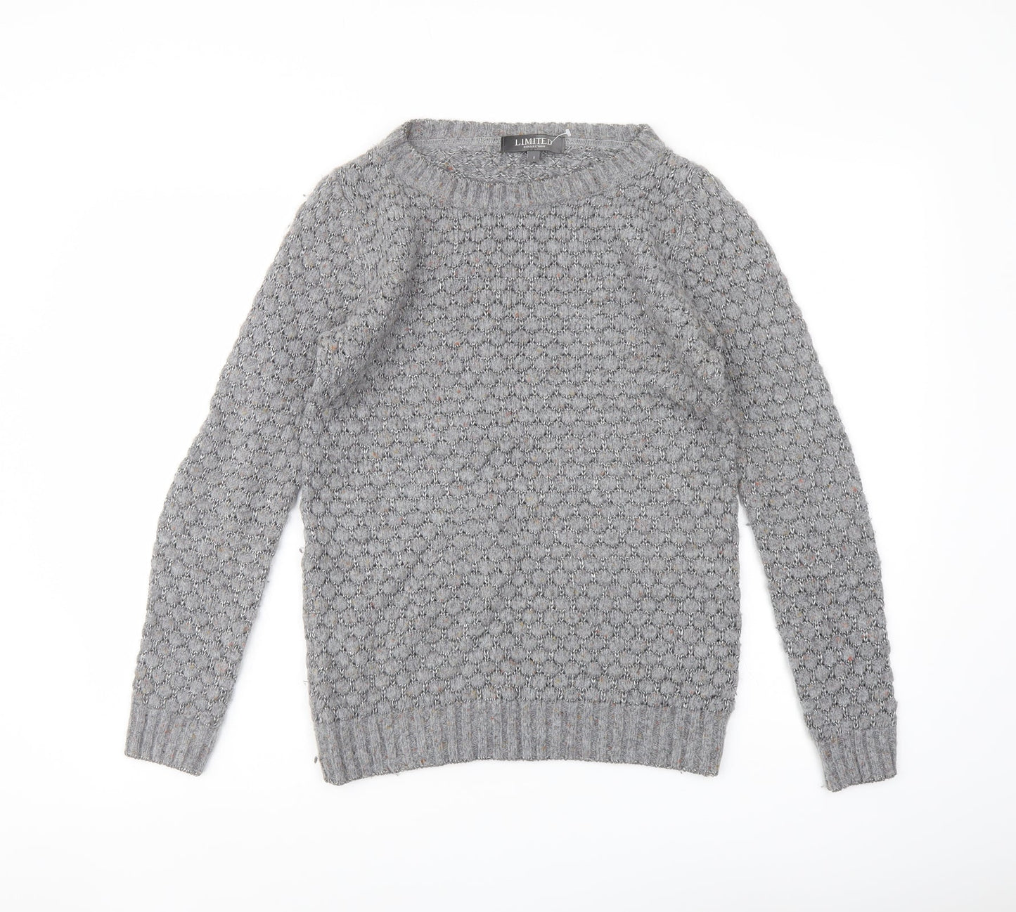 Womens UK Size 8 Marks and Spencer Grey Pullover Jumper