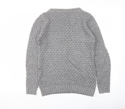 Womens UK Size 8 Marks and Spencer Grey Pullover Jumper