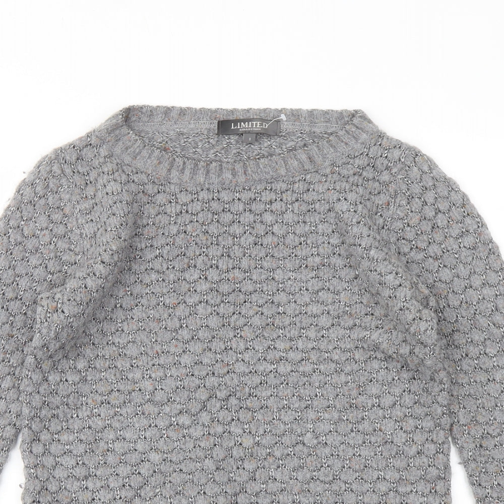 Womens UK Size 8 Marks and Spencer Grey Pullover Jumper