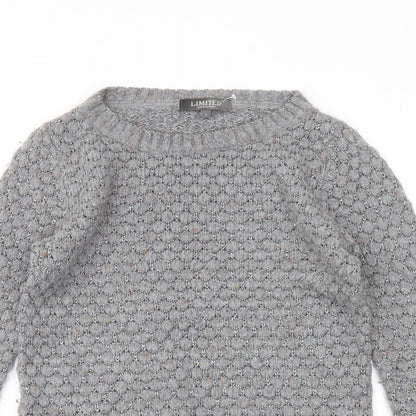 Womens UK Size 8 Marks and Spencer Grey Pullover Jumper