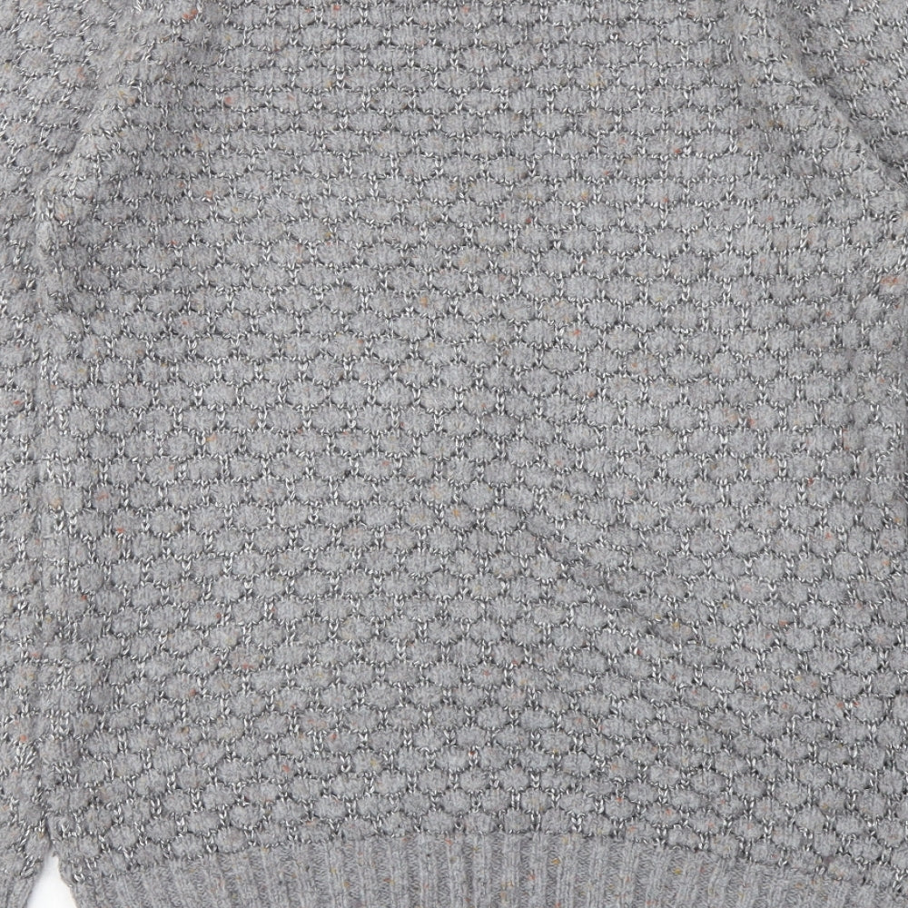 Womens UK Size 8 Marks and Spencer Grey Pullover Jumper