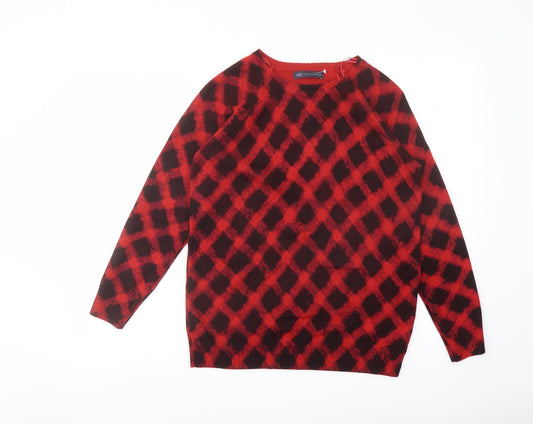 Womens UK Size 12 Marks and Spencer Red Pullover Jumper