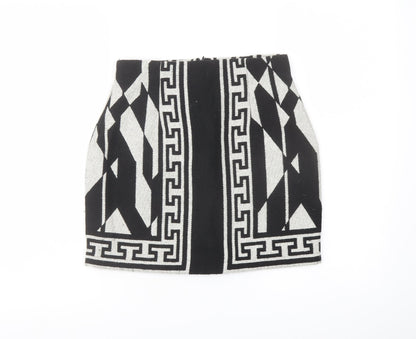 Womens UK Size XS Zara Mini Knit Skirt