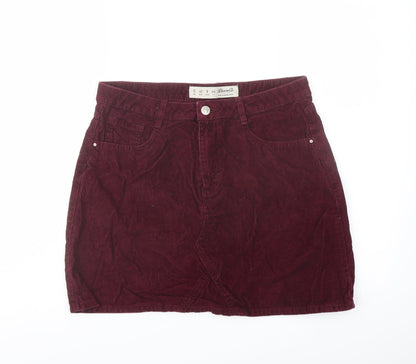 Womens UK Size 12 Denim & Co. A-Line Corduroy Skirt