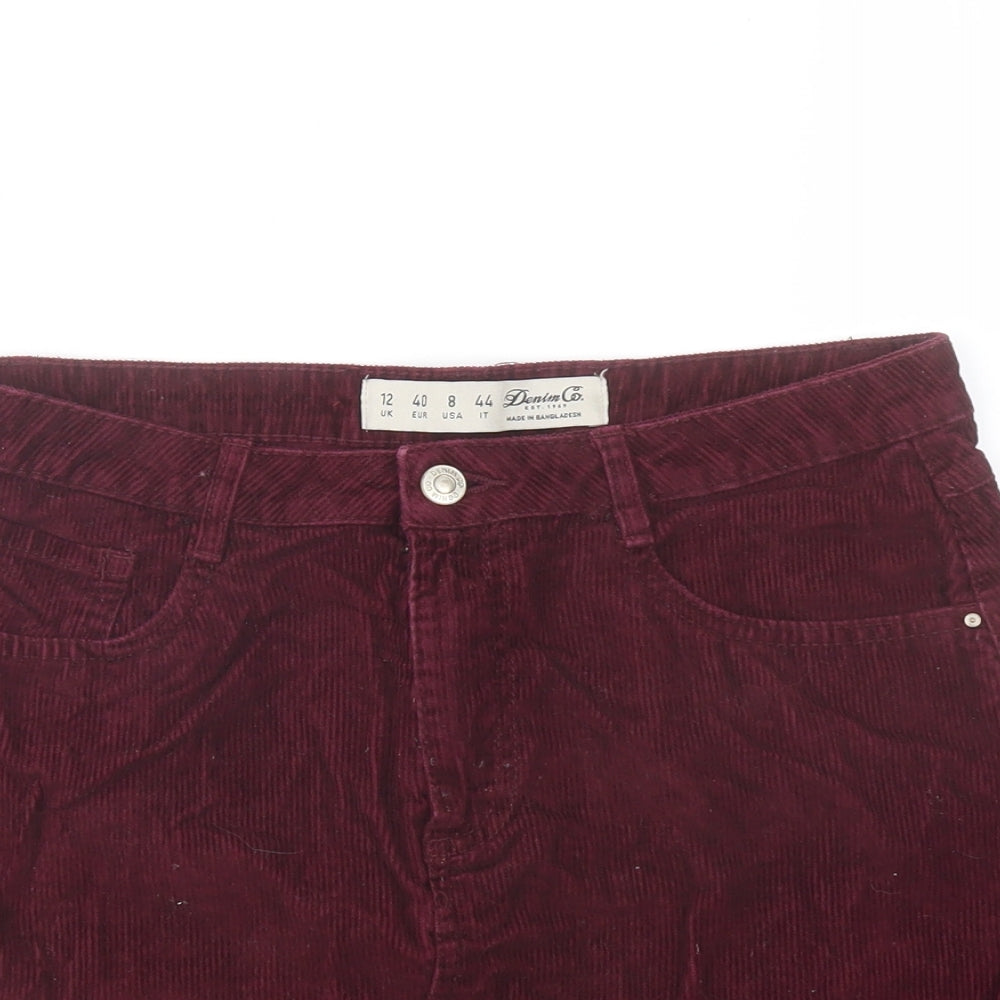 Womens UK Size 12 Denim & Co. A-Line Corduroy Skirt