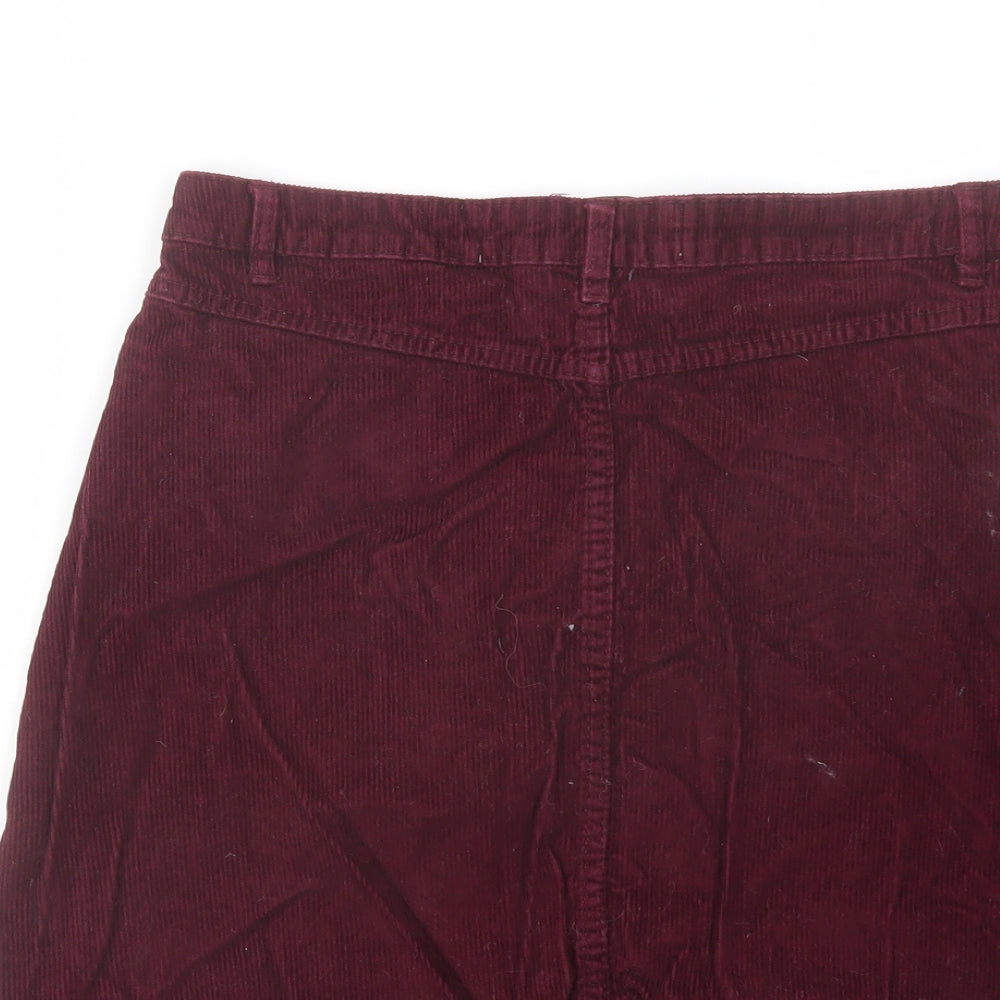Womens UK Size 12 Denim & Co. A-Line Corduroy Skirt