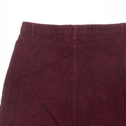Womens UK Size 12 Denim & Co. A-Line Corduroy Skirt