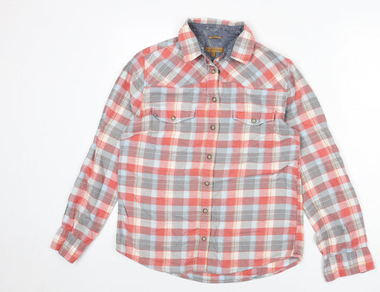 Womens UK Size S JACHS Girlfriend Multicoloured Basic Button-Up