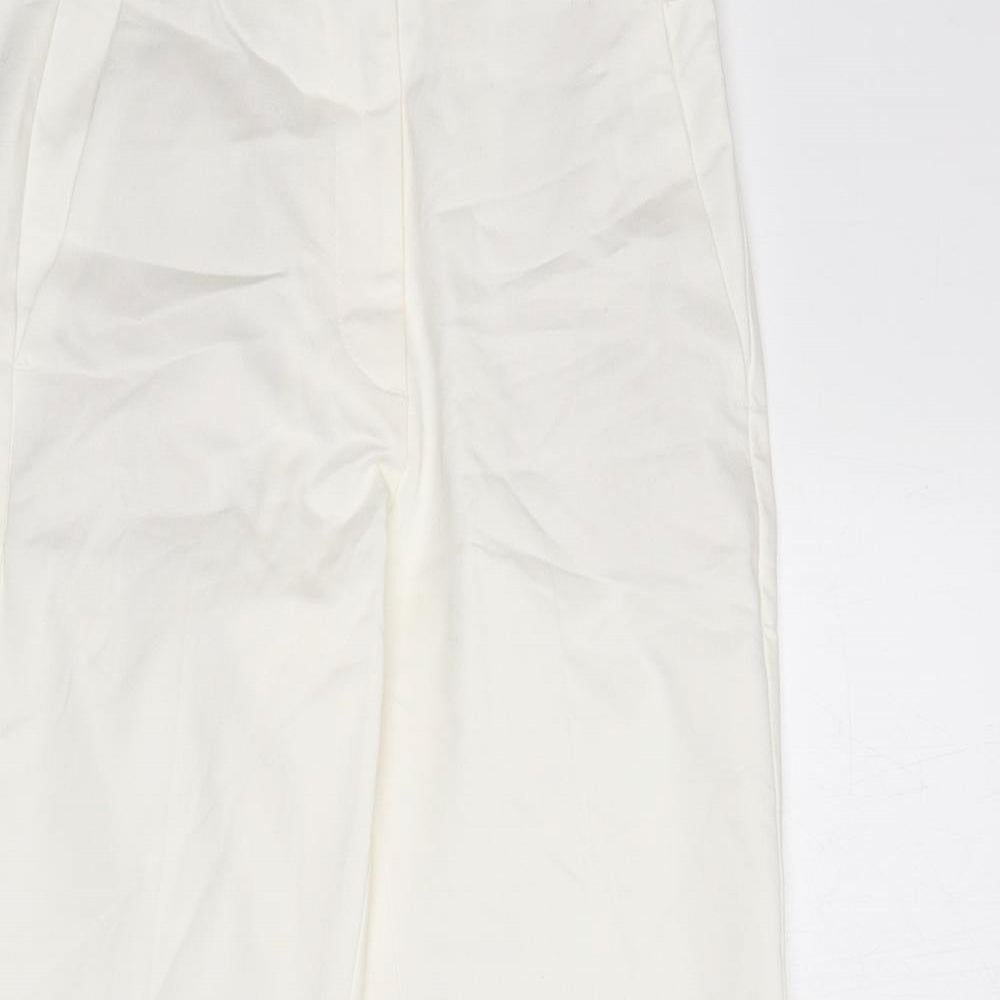 Womens UK Size 6 Marks and Spencer Slim Fit Capri Ivory Trousers