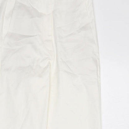 Womens UK Size 6 Marks and Spencer Slim Fit Capri Ivory Trousers