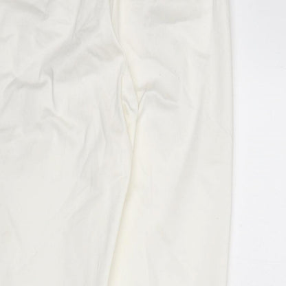 Womens UK Size 6 Marks and Spencer Slim Fit Capri Ivory Trousers