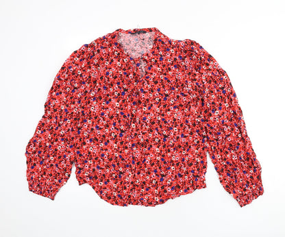 Womens UK Size 10 Marks and Spencer Multicoloured Basic Blouse