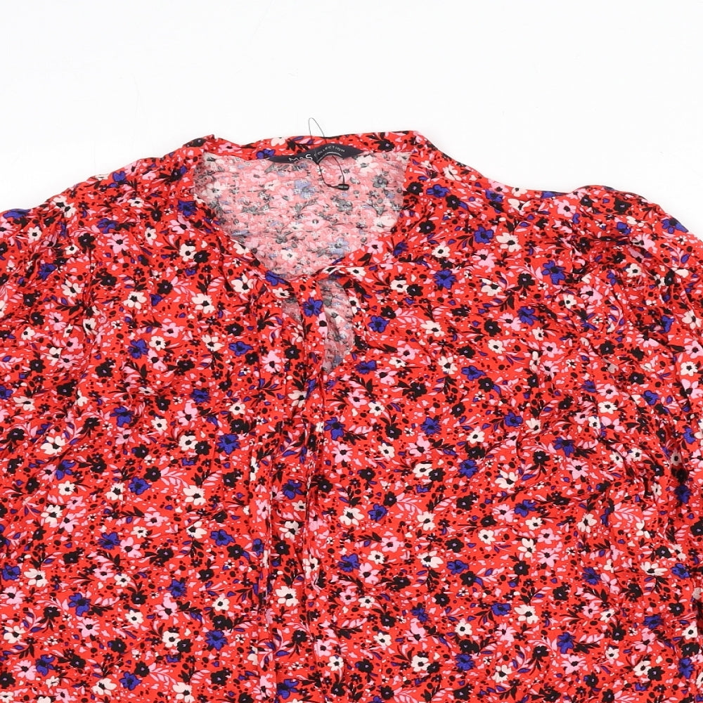 Womens UK Size 10 Marks and Spencer Multicoloured Basic Blouse
