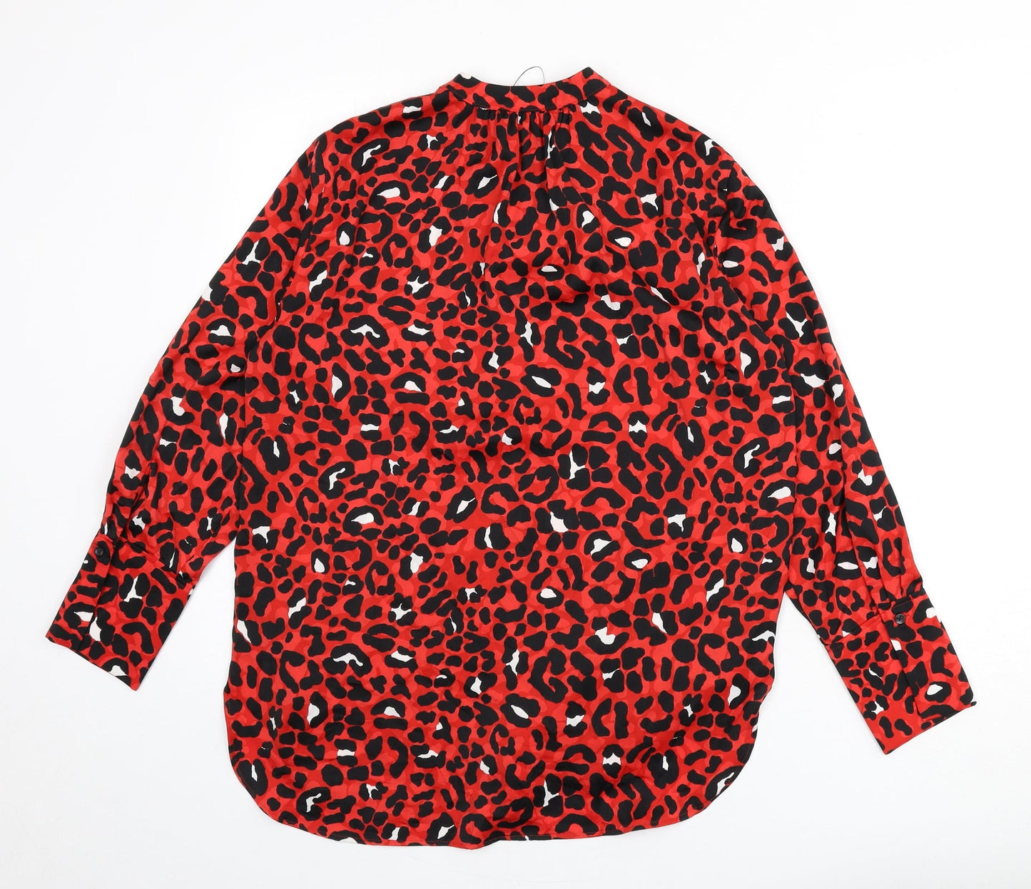 Womens UK Size 10 Marks and Spencer Red Basic Blouse