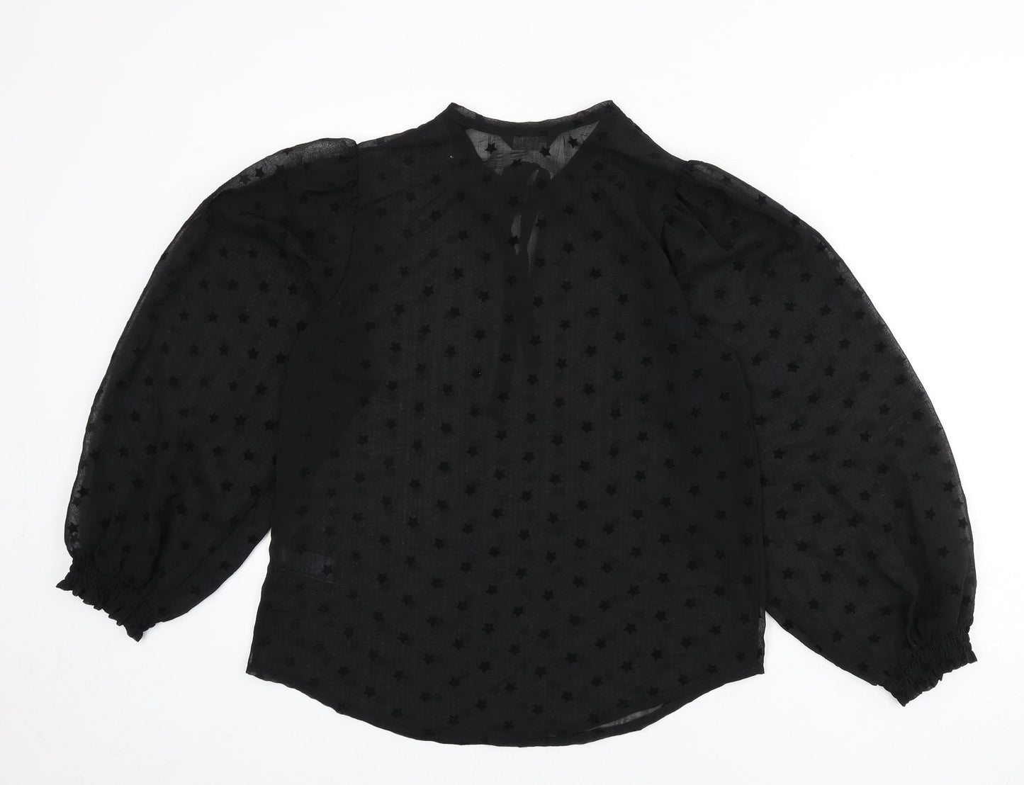Womens UK Size 10 Marks and Spencer Black Basic Blouse