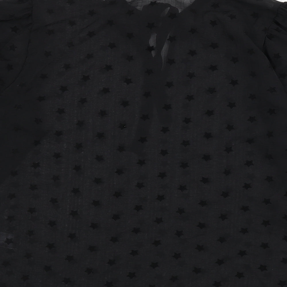 Womens UK Size 10 Marks and Spencer Black Basic Blouse