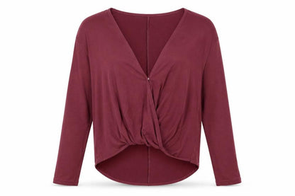 Womens UK Size M Light Before Dark Red Basic T-Shirt