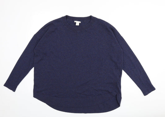 Womens UK Size L H&M Blue Pullover Jumper