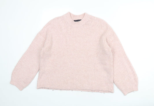 Womens UK Size M Marks and Spencer Pink Pullover Jumper