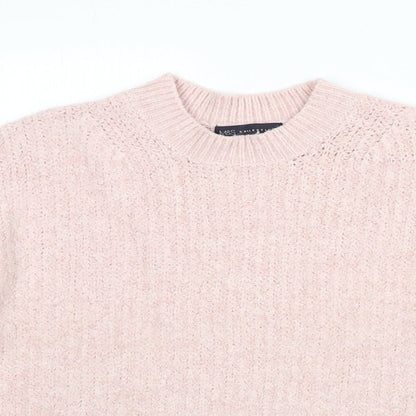Womens UK Size M Marks and Spencer Pink Pullover Jumper