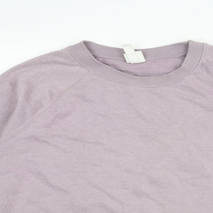 H&M Womens Purple Cotton Pullover Sweatshirt Size S Pullover