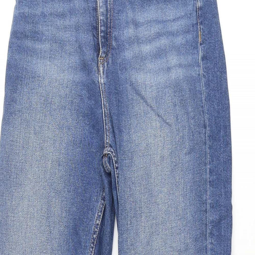 ASOS Womens Blue Cotton Tapered Jeans Size 26 in L36 in Regular Zip