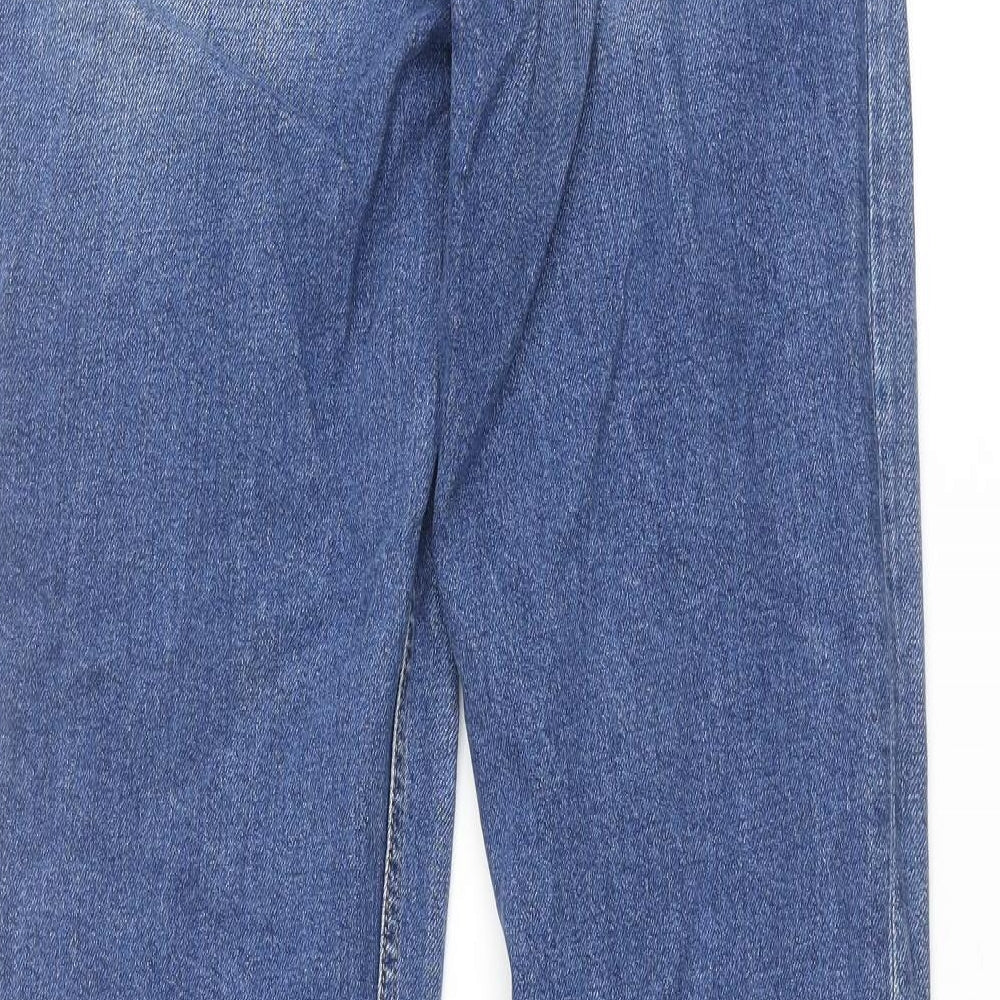 ASOS Womens Blue Cotton Tapered Jeans Size 26 in L36 in Regular Zip