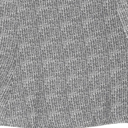 Gap Womens Grey Geometric Polyester Flare Skirt Size 8 Zip