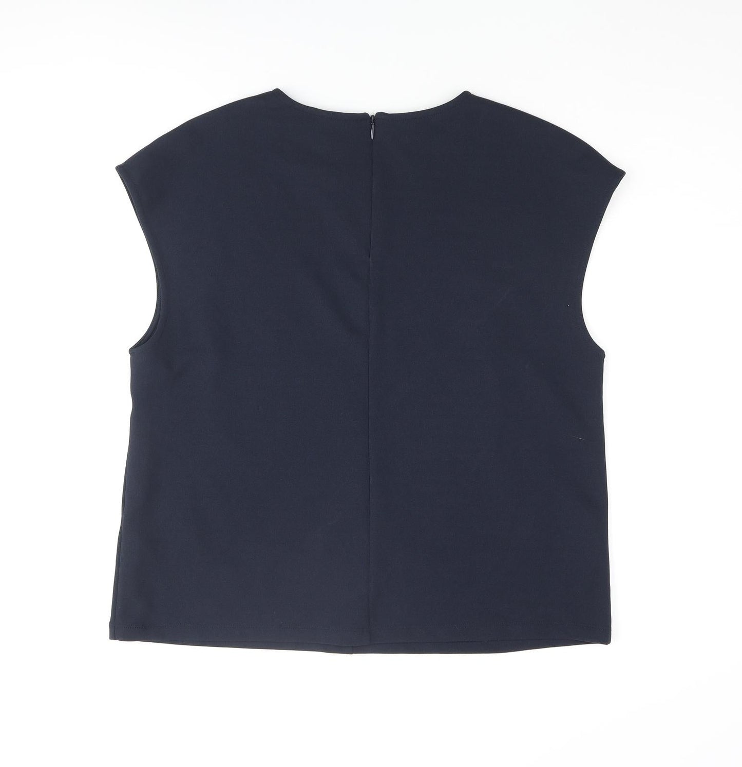 Womens UK Size M H&M Blue Basic Blouse