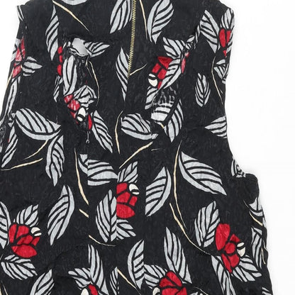 Womens UK Size 16 River Island Black Camisole Blouse
