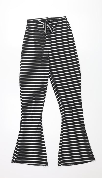 Womens UK Size 8 PRETTYLITTLETHING Regular Fit  Black Trousers