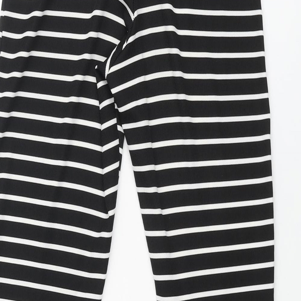 Womens UK Size 8 PRETTYLITTLETHING Regular Fit  Black Trousers