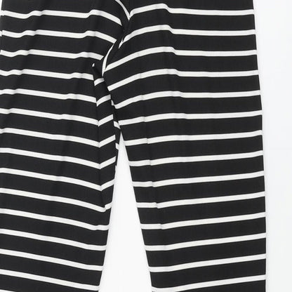 Womens UK Size 8 PRETTYLITTLETHING Regular Fit  Black Trousers