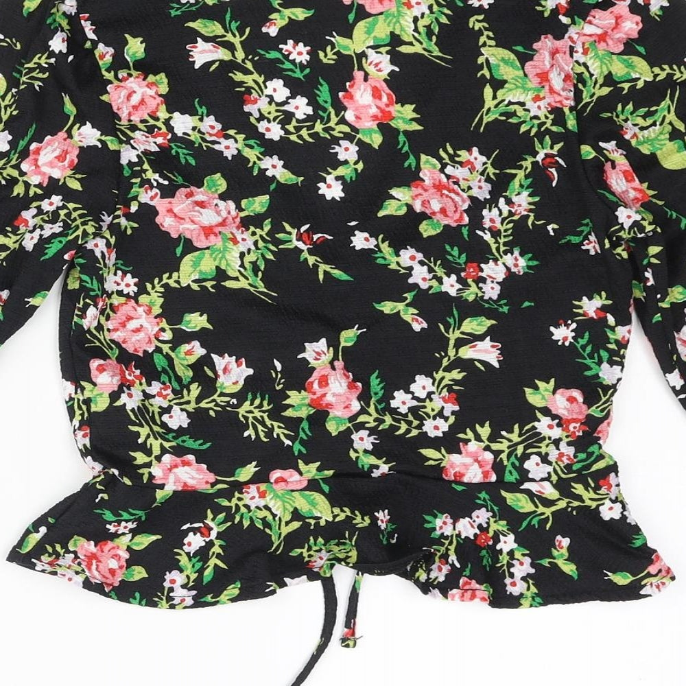 Womens UK Size 6 Topshop Multicoloured Basic Blouse