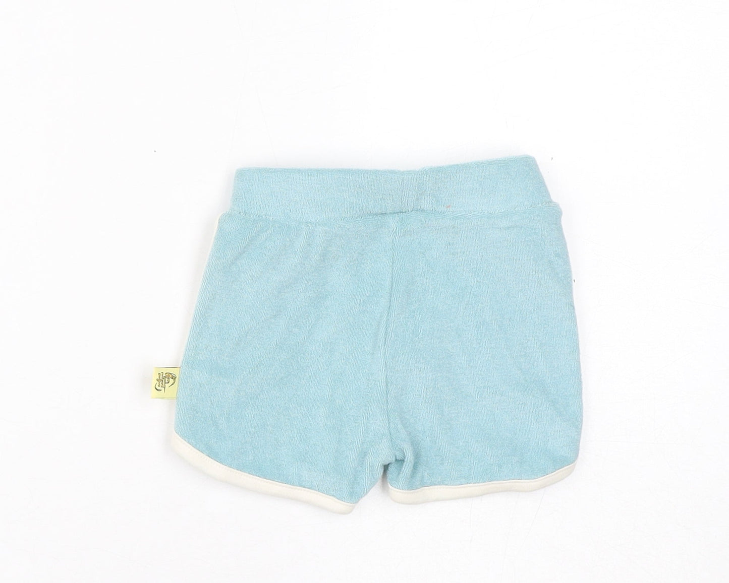 Marks and Spencer Boys Blue Cotton Jogger Trousers Size 3-6 Months Drawstring - Harry Potter, Inside Leg 2in