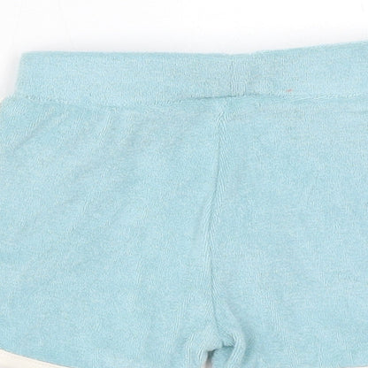 Marks and Spencer Boys Blue Cotton Jogger Trousers Size 3-6 Months Drawstring - Harry Potter, Inside Leg 2in