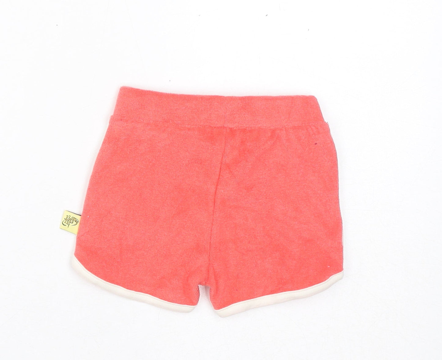 Marks and Spencer Boys Pink Cotton Cropped Trousers Size 3-6 Months Drawstring - Harry Potter, Inside Leg 2in