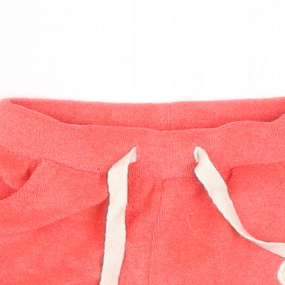 Marks and Spencer Boys Red Cotton Cropped Trousers Size 3-6 Months Drawstring - Harry Potter, Inside Leg 2in