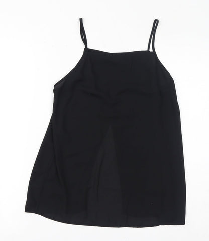 Monki Womens Black Polyester Camisole Tank Size S Square Neck