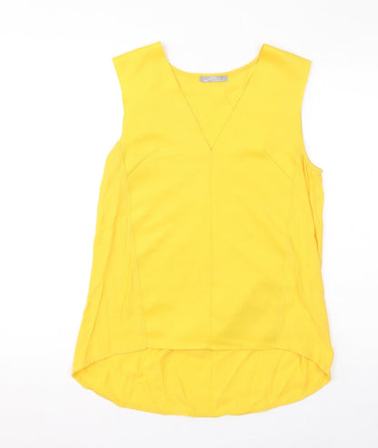 Womens UK Size M Marks and Spencer Yellow Basic Tank