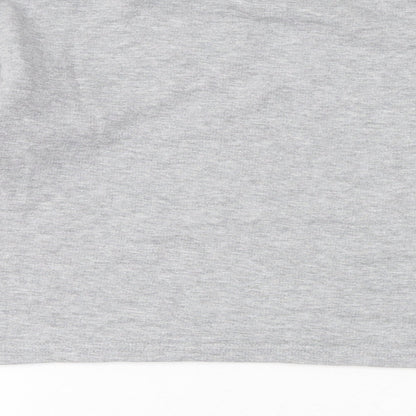 Boohoo Womens Grey Polyester Pullover Sweatshirt Size 6 Pullover - Cropped