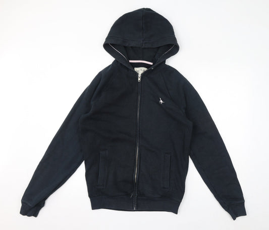 Mens UK Size S Jack Wills Blue Full Zip Hoodie