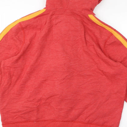 Hollister Womens Red Cotton Full Zip Hoodie Size M Zip