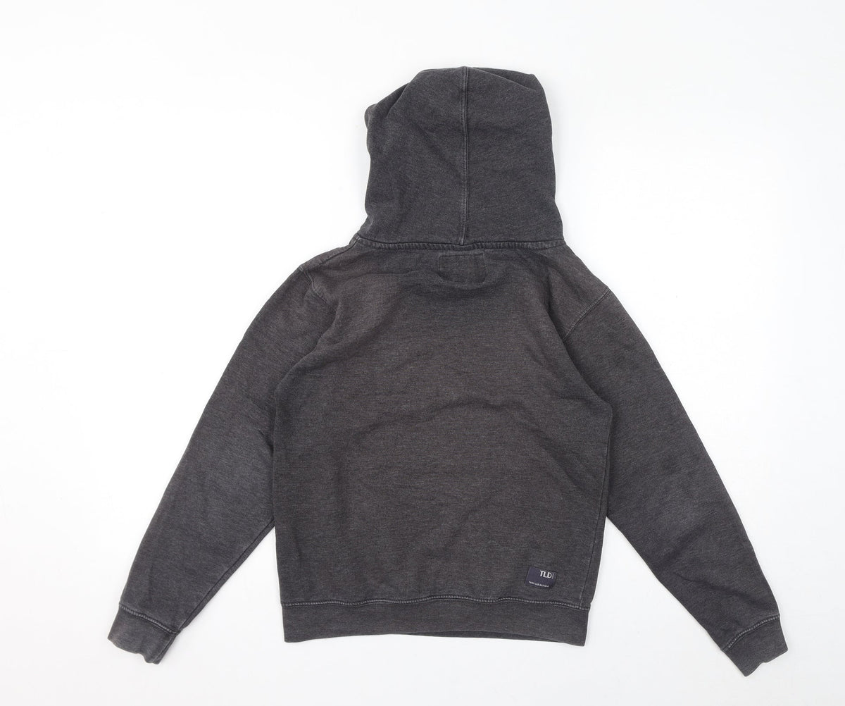 Troy Lee Designs Boys Grey Polyester Pullover Hoodie Size M Pullover - Logo