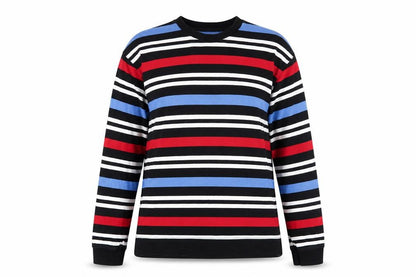 Topman Womens Multicoloured Striped Cotton Pullover Sweatshirt Size S Pullover